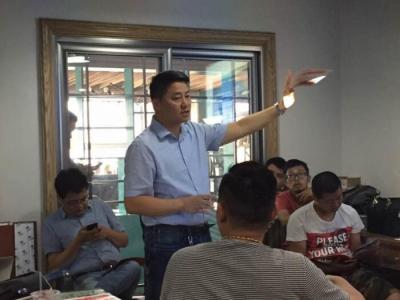 艺彩JN体育瓷砖粘结剂走进鹏宇设计